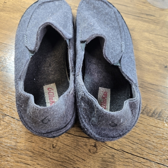 Olukai Moloa Huku Gray Textile Slip On Shoes - Picture 6 of 10